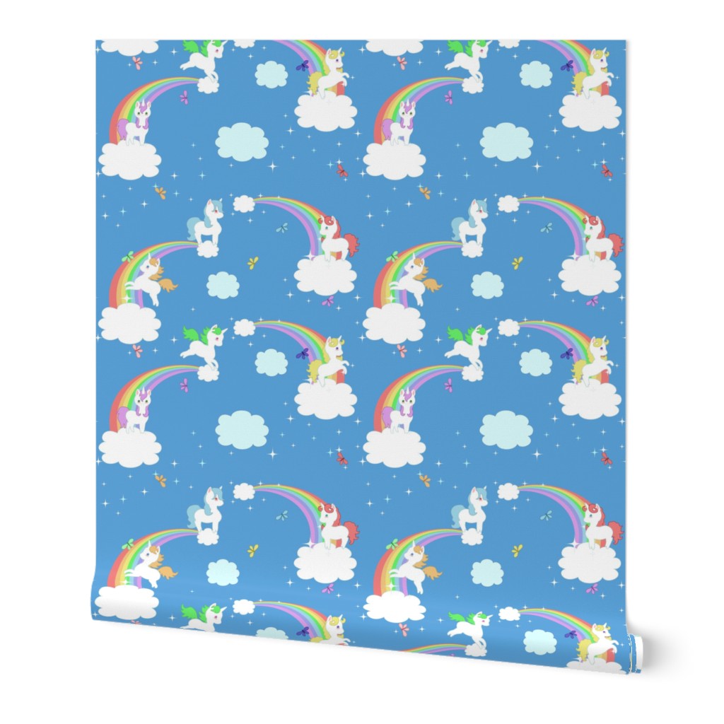 Playful Unicorns and Rainbows