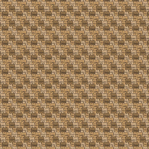 Small Cat Pattern in Tan & Brown