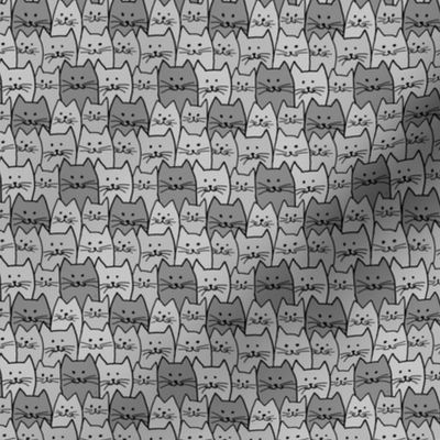 Small Cat Pattern in Gray