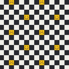 Happy sad checkers 