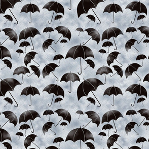 Umbrellas in a Storm