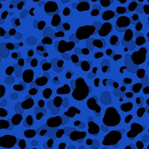 animal spots - royal blue