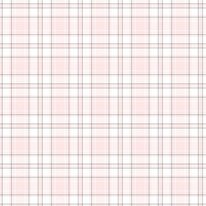 Pale Pink and White Plaid Pattern