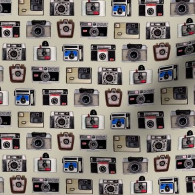 Vintage Cameras - Photography Pattern