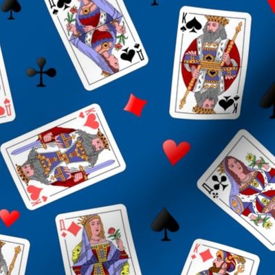 Cards On The Table - royal blue, medium 