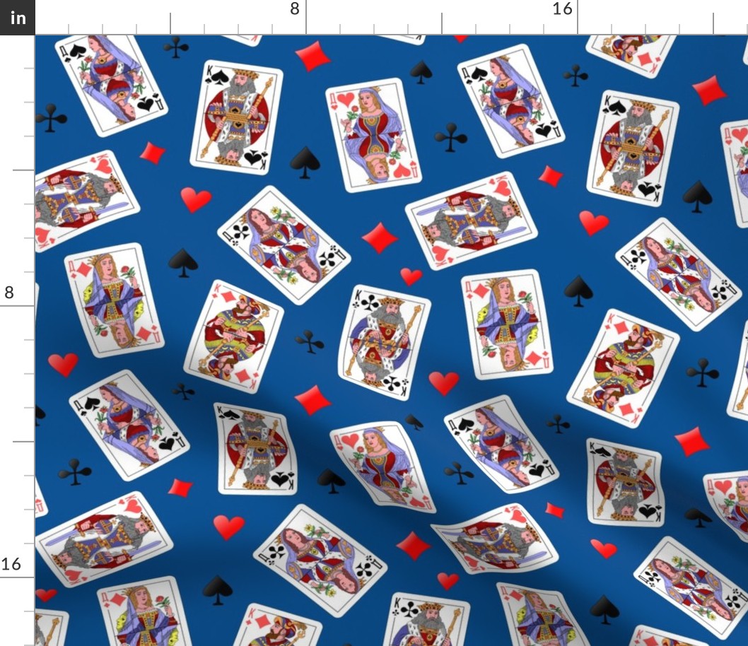 Cards On The Table - royal blue, medium 