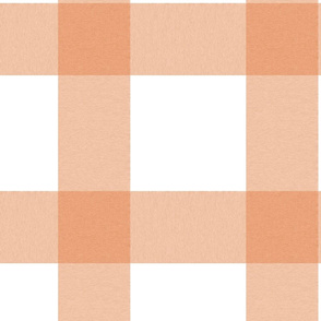 Large Coral Plaid Fabric, Wallpaper and Home Decor | Spoonflower | Plaids