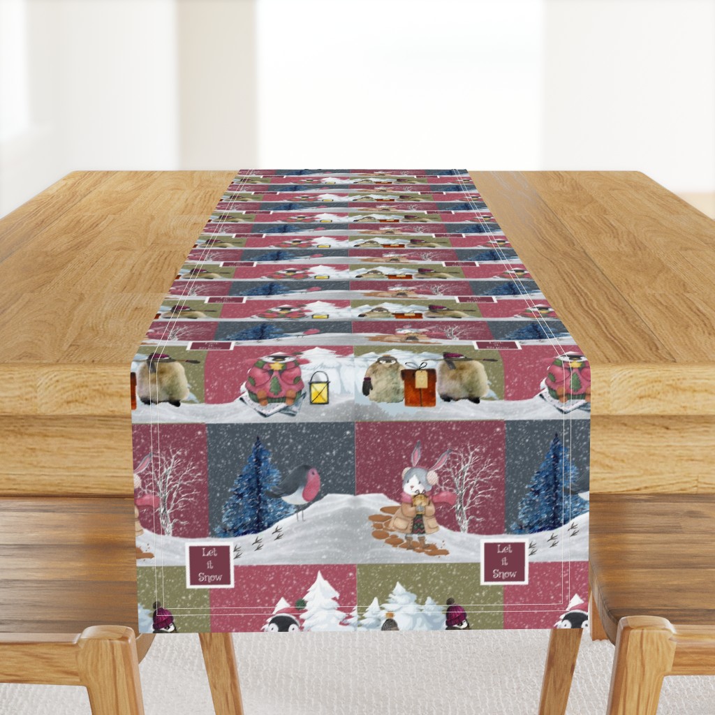 Let it Snow Cute Patchwork