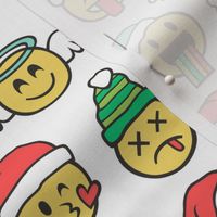 Christmas Holidays Smiley Emoticon Emoji Doodle