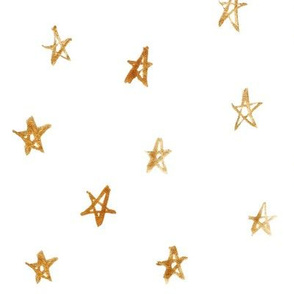 gold scribbled stars 