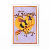 Bee Witching Pun Tea Towel