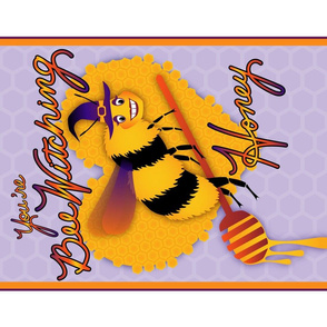 Bee Witching Pun Tea Towel