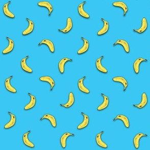 Bananas On Blue - Small