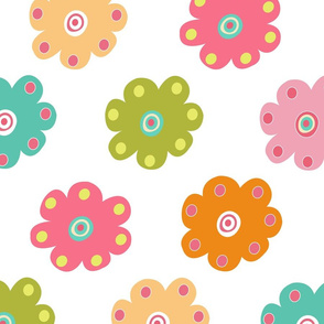 Colorful Cute Lovely Floral Garden Pattern