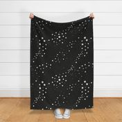 Hand Drawn Doodle Stars and Square, Dots Geometric Active Wear Decorative Pattern