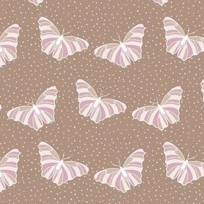 Briella Butterflies - Pink Brown