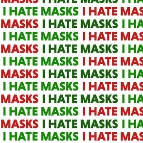 I Hate Masks Christmas Colors