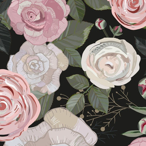 Peony and Roses Pattern