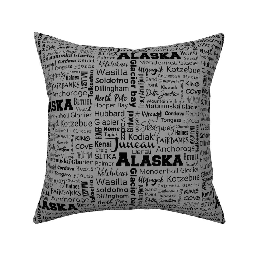 Alaska cities, gray