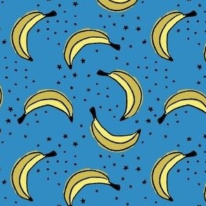 Bananas on Blue - Medium Scale 4x4