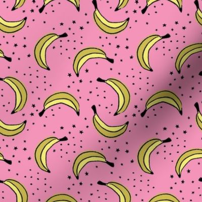 Bananas on Pink - Medium Scale 4x4