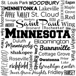 Minnesota cities, white