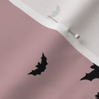 Little bats in the sky halloween fall autumn design kids neutral nursery design mauve pink purple black