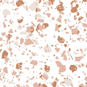 Terrazzo Ochre Pink Stone // large