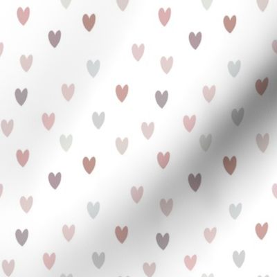 Pink Neutral Colored Hearts