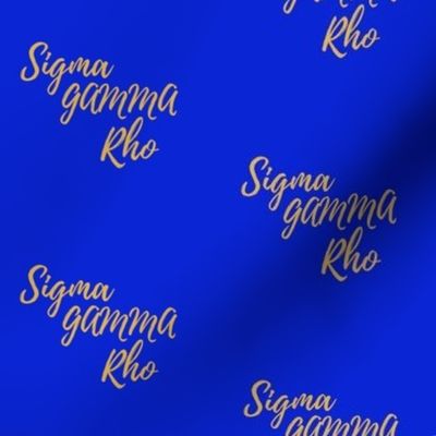 Sigma Gamma Rho small print