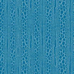 Cellular Stripes Peacock Blue 150L