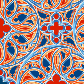 Gothic Treasure | Red-Red, Blue Orange