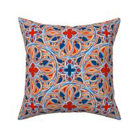 Gothic Treasure | Small | Red-Red, Blue Orange