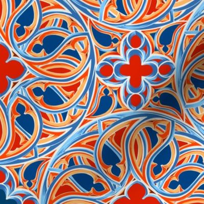 Gothic Treasure | Small | Red-Red, Blue Orange