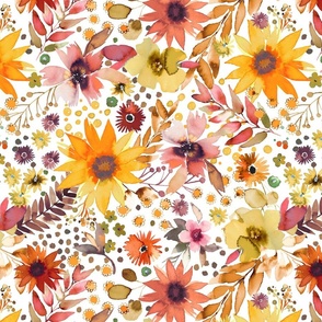 Awesome sunflowers Fabric – Fox & Tots