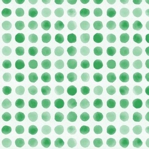 Watercolor Dots - Green