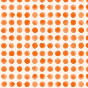Watercolor Dots - Orange