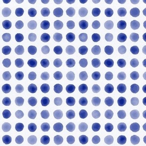 Watercolor Dots - Blue