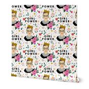 RBG Floral Girl Power Print