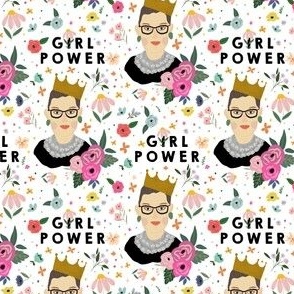 RBG Floral Girl Power Print