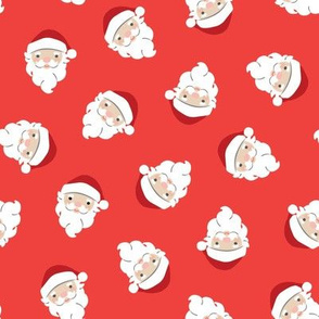 Santa Scatter on Red, Medium Scale