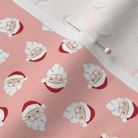 Santa Scatter on Pink - Small Scale 4x4