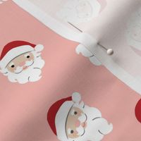 Santa Scatter on Pink - Medium Scale 8x8