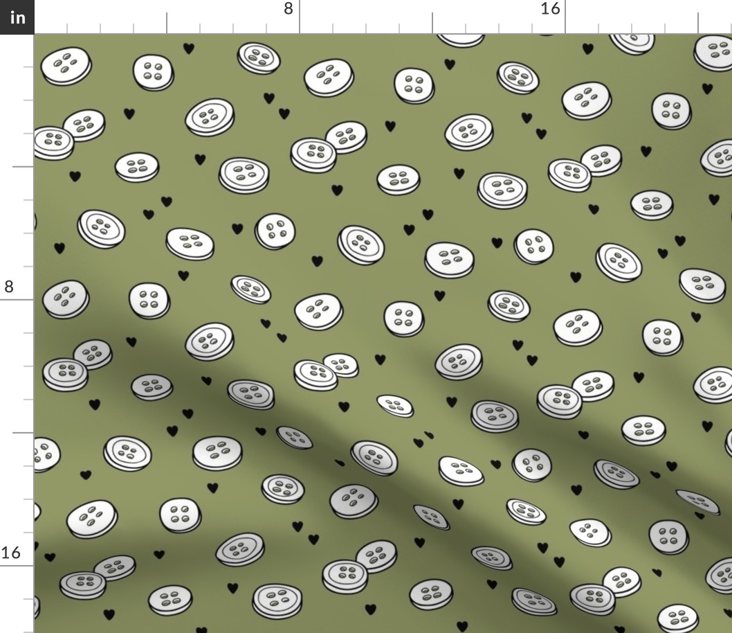 Tiny buttons -on Gray beige background