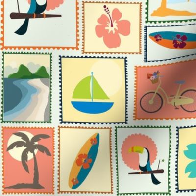 Aloha Mailing Stamps