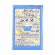 About Eggs Tea Towel/Wall Hanging