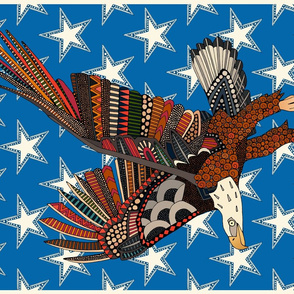 USA eagle tea towel