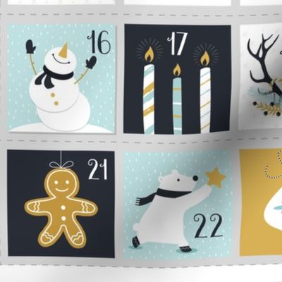 Frosty Day (Advent / Countdown to Christmas Calendar) Fat Quarter Project 