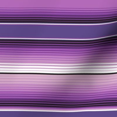 Lilac Mexican Serape Blanket Stripes