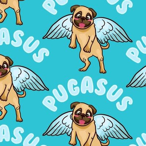 Pug Dog Pugasus Pegasus 